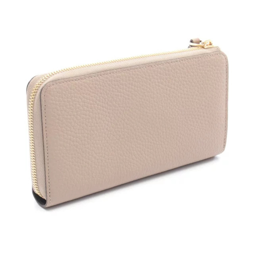 Louis Vuitton Leather Zipper Long Comet Wallet Portefeuille Taurillon Beige Tan